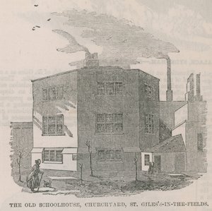 The Old Schoolhouse in the Churchyard of St Giles-in-the-Field by English School