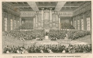 The Orchestra at Exeter Hall, London, During the Meeting of the Sacred Harmonic Society