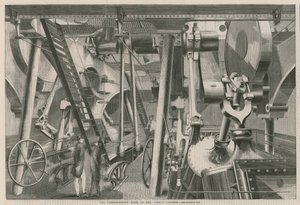 The paddle engine room of the Great Eastern by English School