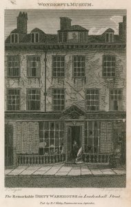 The remarkable dirty warehouse in Leadenhall Street, London by English School