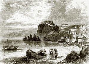 The Rock and Town of Scylla, Coast of Sicily