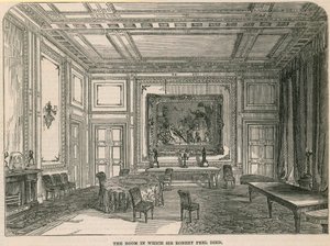 The room in which Sir Robert Peel died by English School