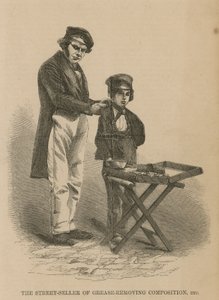 The Street-Seller of Grease-Removing Composition by English School