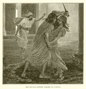 The Struggle Between Gomates and Gobryas by English School