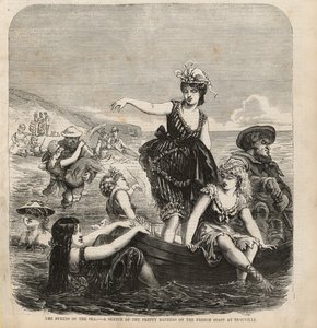 The sirens of the sea, a sketch of the pretty bathers on the French coast at Trouville