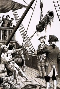 The Treasure Ship Duque di Florenciea Has Yielded No More Than a Few Cannon, Coins and Copper Pots by English School