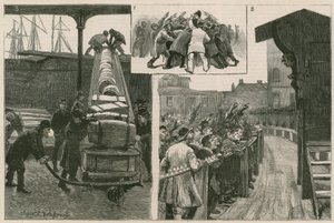 The Unemployed Seeking Work at the Docks by English School