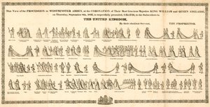 The Procession in Westminster Abbey at the Coronation of King William IV and Queen Adelaide by English School