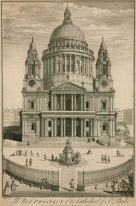 The west prospect of the Cathedral of St Paul