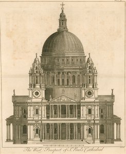 The west prospect of the Cathedral of St Paul