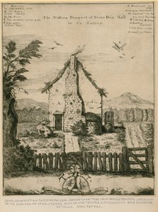 The western prospect of Bears Den Hall in Surrey by English School