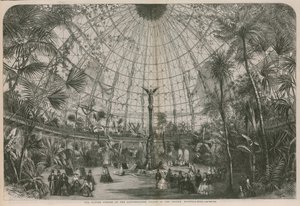 The Winter Garden at the Contemplated Palace of the People by English School