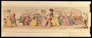 The women of Les Halles taking Louis XVI from Versailles by English School