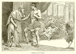Theseus and Aegeus by English School