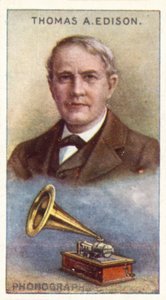 Thomas Alva Edison, Phonograph by English School