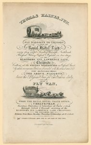 Thomas Haines. Advertisement by English School