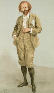 Thomas Hall Caine Illustration from Men of the Day, Published in Punch Magazine, July 1896