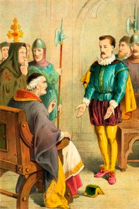 Thomas Hawkes Before Bishop Bonner by English School