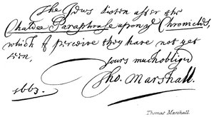 Thomas Marshall by English School