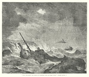 Thou Breakest the Ships of Tarshish with an East Wind, Psalm XLVIII, 7 (engraving) by English School