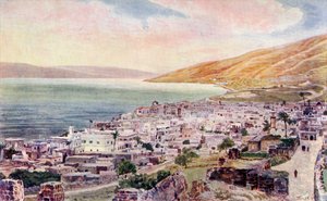 Tiberius and the Sea of Galilee, Israel, c.1910