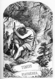 Timon of Athens - Illustration in Completes de William Shakespeare 1866 by English School