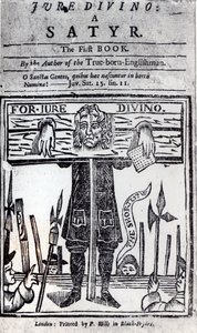 Title-Page of the First Book of Jure Divino - A Satyr by Daniel Defoe