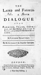 Title Page for The Laird and Farmer by the Author of the Familiar Catechism, published 1750