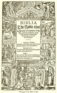Title Page of the Bible of 1535