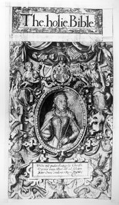 Titlepage of the Bishops Bible, published in 1568