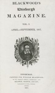 Title Page of the First Edition of Blackwood
