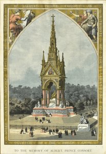 To the Memory of Albert, Prince Consort by English School