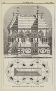 Tomb, Middleton Cheney, Oxon (engraving)
