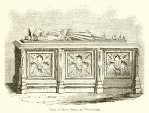 Tomb of King John, at Worcester by English School