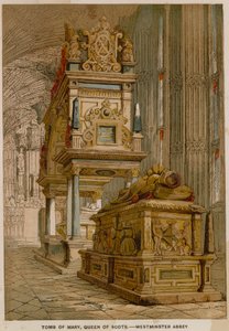 Tomb of Mary, Queen of Scots, in Westminster Abbey by English School