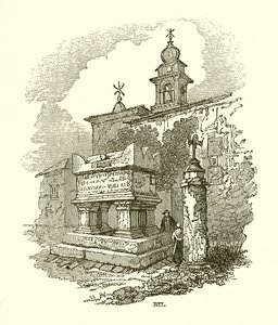 Tomb of Petrarch at Arqua by English School