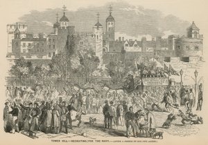 Tower Hill, London: recruiting for the Navy by English School