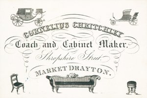 Trade card, Cornelius Critchley by English School