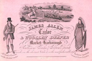 Trade Card, James Allen by English School