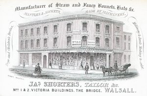 Trade card, Jas Shorters by English School
