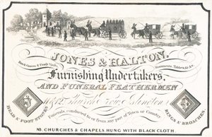 Trade Card, Jones & Halton by English School