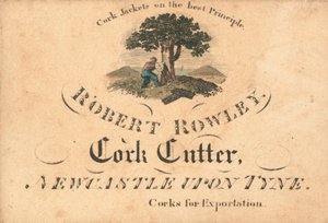 Trade card, Robert Rowley by English School