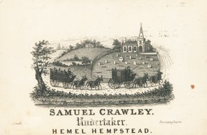 Trade card, Samuel Crawley