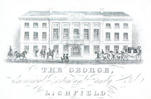 Trade card, The George