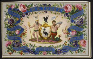 Trade card for W H Tooke by English School