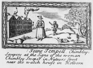 Trade card of Jeane Tempell, Chimbley Swepers