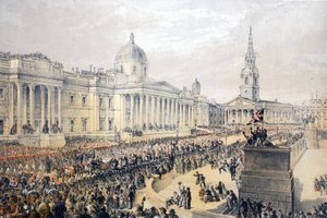 Trafalgar Square, from A Memorial of the Marriage of Edward VII and Alexandra of Denmark