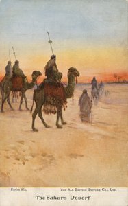 Travellers in the Sahara Desert
