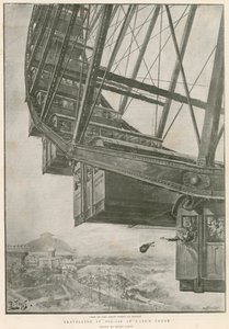 Travelling in Mid-Air on the Great Wheel at Earls Court, London