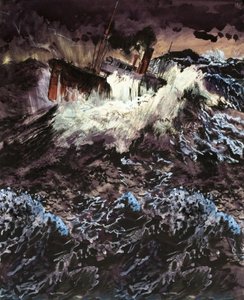 Trawler in the Rough Seas